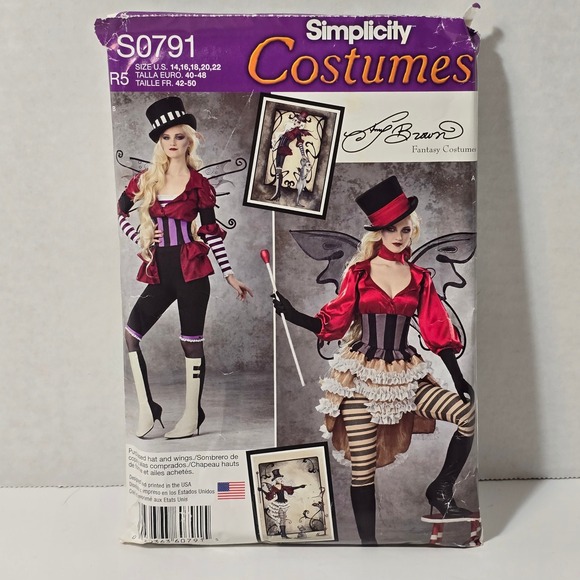 Simplicity Other - Simplicity Fantasy Costumes S0791 Uncut‎ Sewing Pattern 14-22 Steampunk Circus